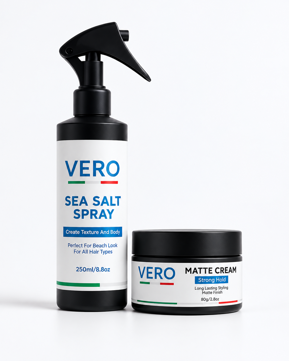 VERO Flow & Finish Bundle - Sea Salt Spray and Matte Cream